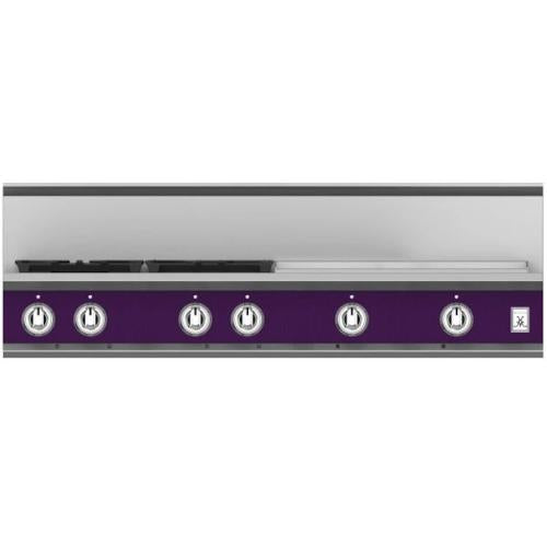 Hestan KRT484GDNGPP Rangetop, 4 Burner With Griddle, 48-Inch - Ng - Purple