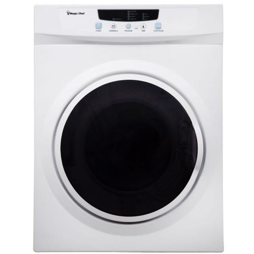 Magic Chef MCSDRY35W Compact 3.5 Cu. Ft. Electric Dryer White