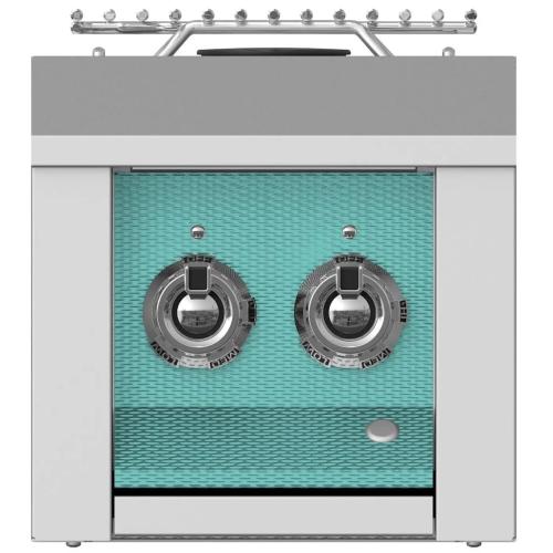 Hestan AEB122NGTQ Double Aspire Side Burner, Built-In, 12-Inch - Ng - Turquois