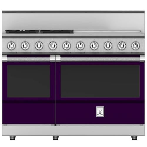 Hestan KRG484GDLPPP Range, 4 Burner With Griddle, All Gas, 48-Inch - Lp - Purple