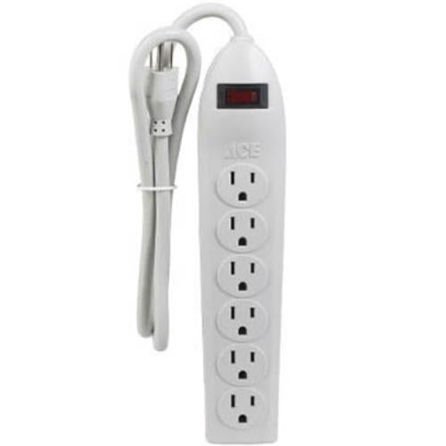 Tools 6 Outlet Power Strip 3Ft Cord - 33543