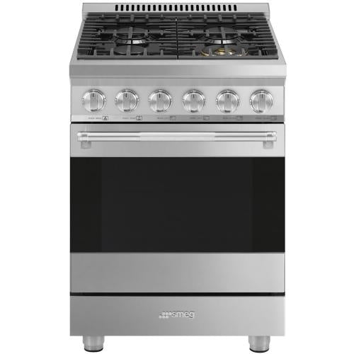 Smeg SPR24UGGX Gas Range 24-Inch