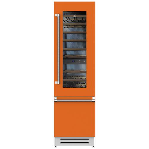 Hestan KRWR24OR Refrigerator With Wine, Right Hinged, 24-Inch - Orange