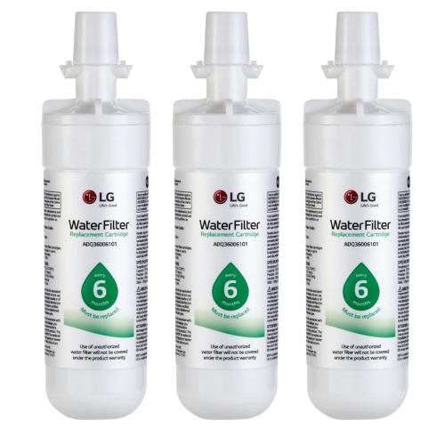 LG Lt700P Water Filter 3 Pack - ADQ75795103