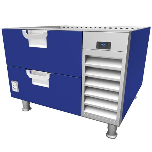 Hestan HRBRC60BU Refrigerated Base, Cold Rail, 60-Inch , Remote, Assembly, Bl