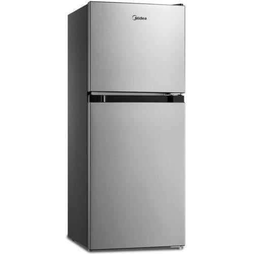 Midea MERM45S3AST 4.5 Cubic Feet Double Door St. Steel Compact Refrigerator