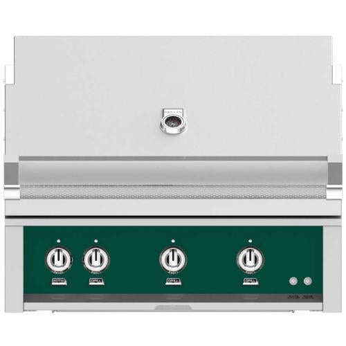 Hestan GSBR36LPGR Grill, Built-In, (3) Sear, Rotisserie, 36-Inch - Lp - Green