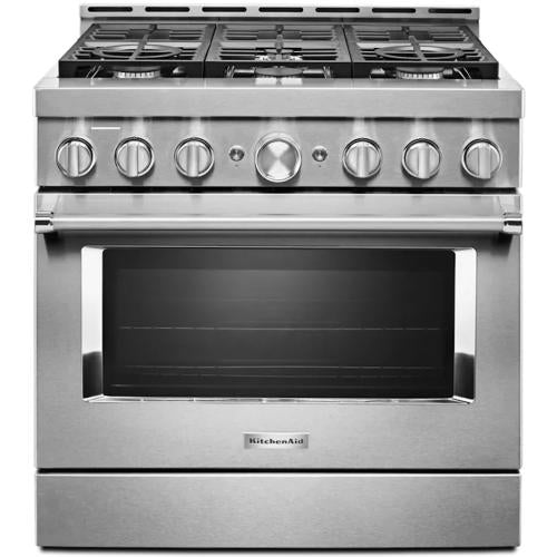 Kitchen Aid KFGC506JSS01 36 -Inch Smart Commercial-Style Gas Range