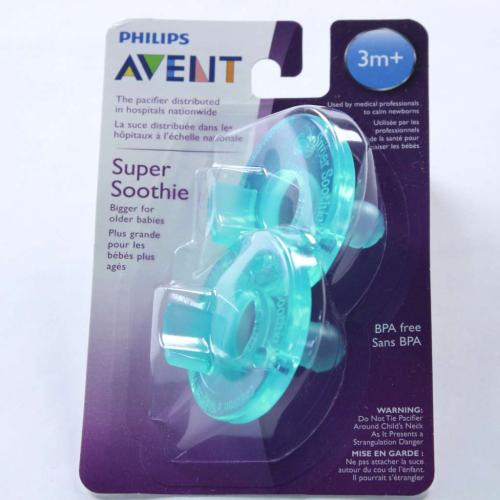 Avent Soothie 3Mth Green/Green 2 Pk - SCF192/05