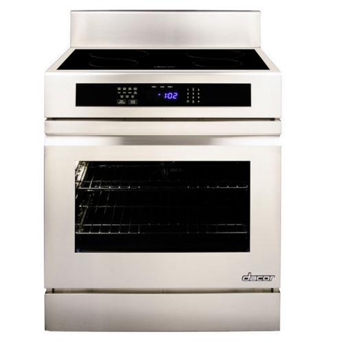 Dacor RR30NIS 30 Inch Slide-In Induction Range with 4.8 cu. ft. Convection Oven, 4 SimmerSear Zones, 2 Oven GlideRacks, Digital Touch Control Panel and Digital Temperature Probe: Epicure Style Handle