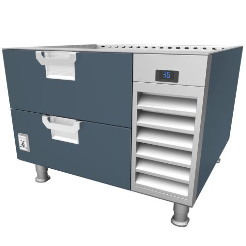 Hestan HRBS48GG Refrigerated Base, 48-Inch , Self-Contained, Assembly, Dark