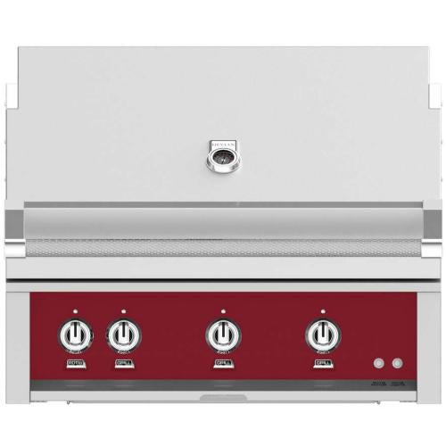 Hestan GABR36NGBG Grill, Built-In, (3) Trellis, Rotisserie, 36-Inch - Ng - Bur