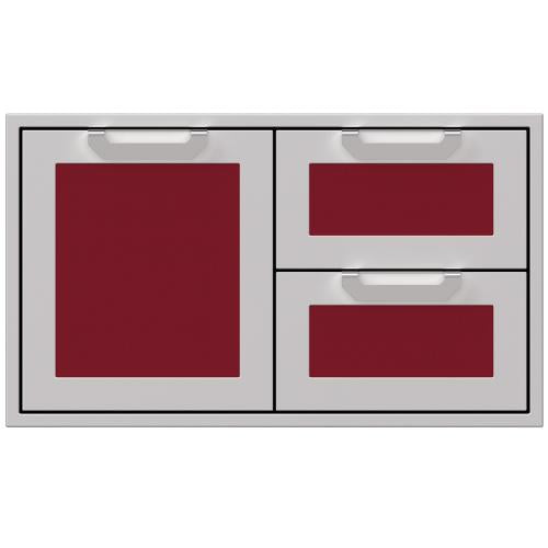 Hestan AGSDR36BG Double Drawer And Storage Door Combination, Marquise, 36-Inc