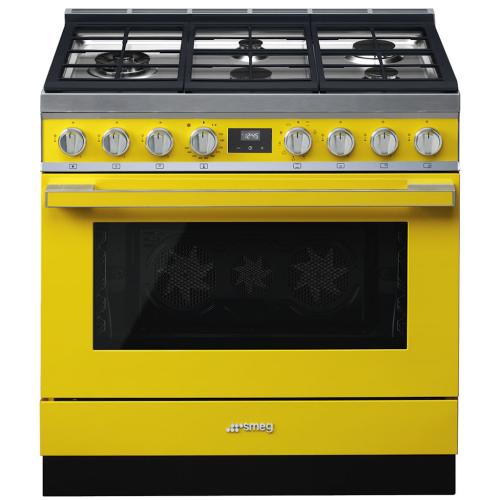 Smeg CPF36UGMYW Dual Fuel Ranges 36-Inch