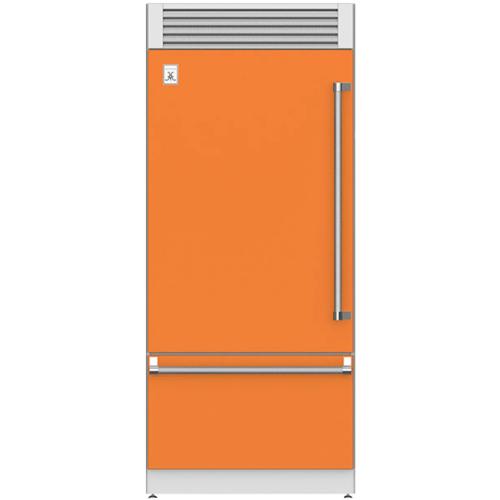 Hestan KRPL36OR Refrigerator, Bottom Mount, Top Compressor, Pro, Left Hinged