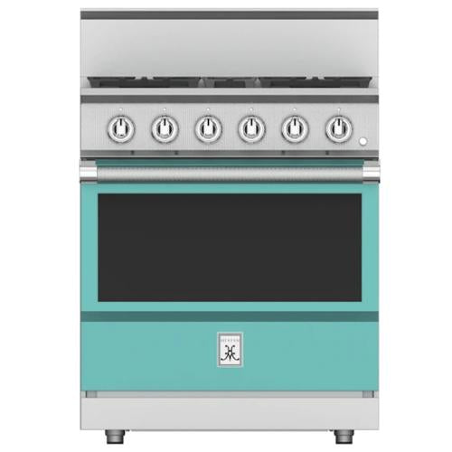Hestan KRG304LPTQ Range, 4 Burner, All Gas, 30-Inch -Lp-Turquoise