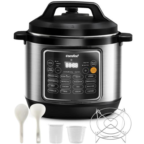 Midea CPC80116MBSS Comfee Pressure Cooker 8 Quart