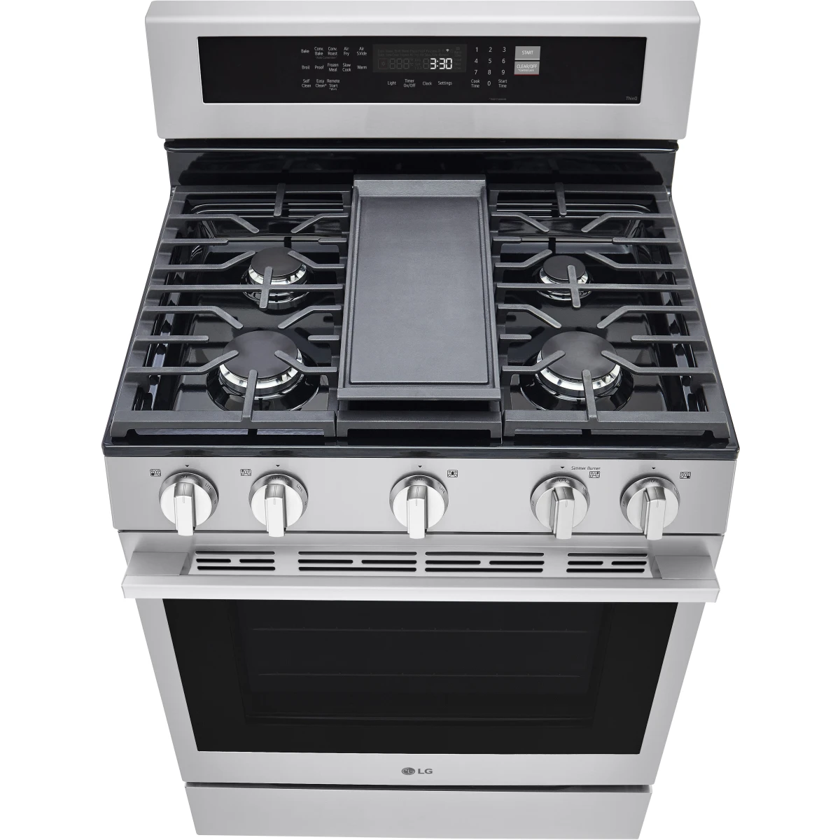 LG LRGN6325X 6.3 Cu. Ft. Smart Wi-Fi Enabled Probake Convection Gas Range