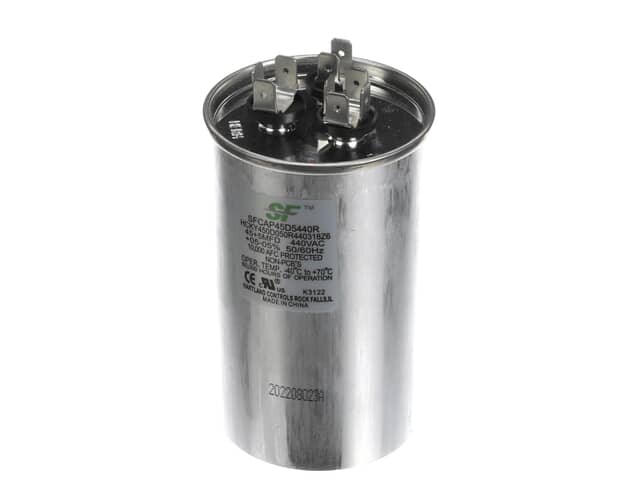 Trane 45+5Mfd 370/440V Rnd Run Cap. - SFCAP45D5440R